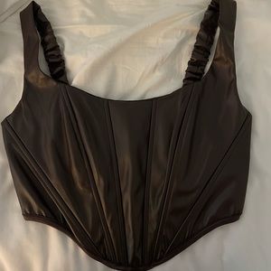 Jaded Rose Brown Corset Top (Size 8)
